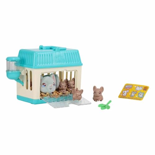 Little Live Pets - Mama Surprise Minis Maus, Plüschmaus mit Geräuschen und Bewegungen, die Babys, interaktives Haustier, Spielzeug für Jungen und Mädchen ab 5 Jahren von Little Live Pets