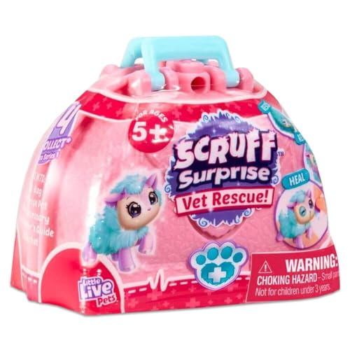 Scruff A Luvs Moose Toys LTD – 30079 Scruff Surprise – Vet Rescue – Sammelfigur (Stile variieren) von Little Live Pets