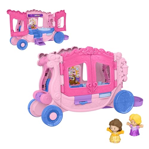 Fisher-Price Little People Kleinkindspielzeug Disney Princess Musikkutsche zum Hinterherziehen Spielset mit Spielfiguren für Rollenspiele für Kinder ab 18 Monaten,JCW72 Fisher-Price Little People Kleinkindspielzeug Disney Princess Musikkutsche zum Hinterherziehen Spielset mit Spielfiguren für Rollenspiele für Kinder ab 18 Monaten,JCW72 von Fisher-Price