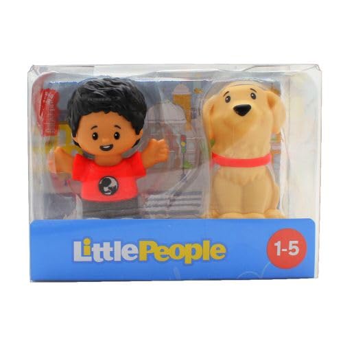 LITTLE PEOPLE Junge im roten Hemd und Hund von Little People