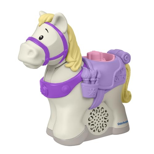 Little People Ersatzteil für Fisher-Price Rapunzel und Maximus Spielset GNG90 - White Musical Horse Maximus von Little People