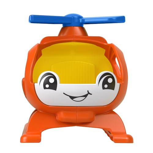 Little People Ersatzteil für Fisher-Price Vorschule Flughafen Hubschrauber Spielset HPX90 - Ersatz Orange und Blau Hubschrauber von Little People