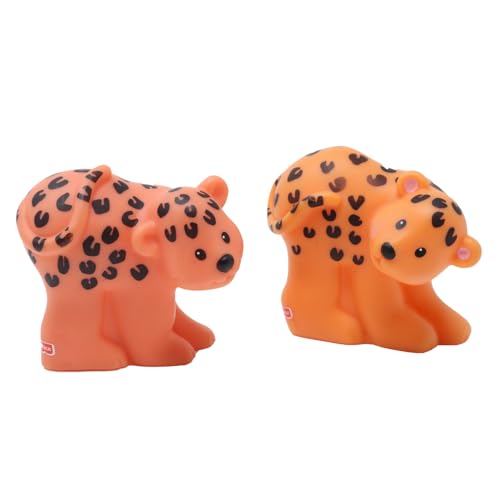 Little People Ersatzteile für Fisher-Price Arche Noah, Zoo oder Safari Spielset V8254 - Ersatzpaar orange und schwarze Leoparden von Little People