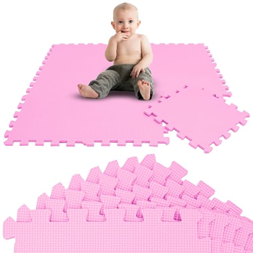 LittleTom 9 Teile Spielmatte Baby Puzzlematte ab Null - 30x30 Krabbelmatte Baby - Spielmatte Kinder Babydecke Spieldecke - Bodenmatte Kinderzimmer - Activity Babymatte Bodenschutzmatte Baby Spielzeug von LittleTom