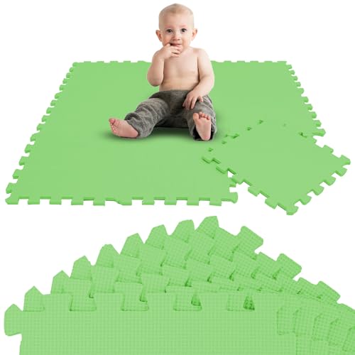 LittleTom 9 Teile Spielmatte Baby Puzzlematte ab Null - 30x30 Krabbelmatte Baby - Spielmatte Kinder Babydecke Spieldecke - Bodenmatte Kinderzimmer - Activity Babymatte Bodenschutzmatte Baby Spielzeug von LittleTom