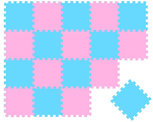 LittleTom 18 Teile Spielmatte Baby Puzzlematte ab Null - 30x30 Krabbelmatte Baby - Spielmatte Kinder Babydecke Spieldecke - Bodenmatte Kinderzimmer Activity Babymatte Bodenschutzmatte Baby Spielzeug von LittleTom