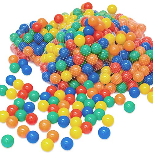 LittleTom 300 Bunte Bälle für Bällebad 6cm Babybälle Plastikbälle Baby Spielbälle von LittleTom