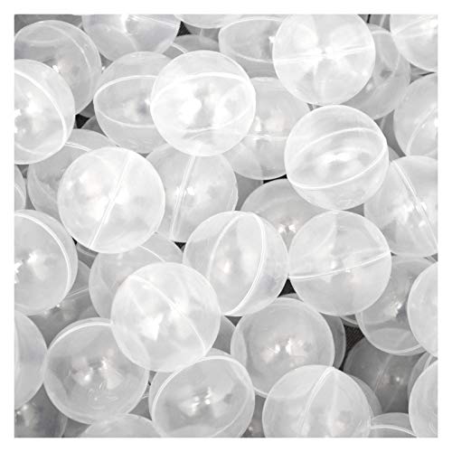 LittleTom 50 Bälle für Bällebad 5,5cm Babybälle Plastikbälle Baby Spielbälle Transparent von LittleTom