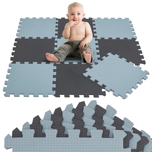 LittleTom 9 Teile Spielmatte Baby Puzzlematte ab Null - 30 x 30 cm Krabbelmatte Bodenmatte Kinder - Puzzle Teppich Kinderzimmer Matte - Outdoor Bodenschutzmatte Spielteppich - EVA Schaumstoff Isomatte LittleTom 9 Teile Spielmatte Baby Puzzlematte ab Null - 30 x 30 cm Krabbelmatte Bodenmatte Kinder - Puzzle Teppich Kinderzimmer Matte - Outdoor Bodenschutzmatte Spielteppich - EVA Schaumstoff Isomatte von LittleTom
