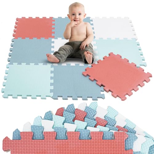 LittleTom 9 Teile Spielmatte Baby Puzzlematte ab Null - 30 x 30 cm Krabbelmatte Bodenmatte Kinder - Puzzle Teppich Kinderzimmer Matte - Outdoor Bodenschutzmatte Spielteppich - EVA Schaumstoff Isomatte LittleTom 9 Teile Spielmatte Baby Puzzlematte ab Null - 30 x 30 cm Krabbelmatte Bodenmatte Kinder - Puzzle Teppich Kinderzimmer Matte - Outdoor Bodenschutzmatte Spielteppich - EVA Schaumstoff Isomatte von LittleTom