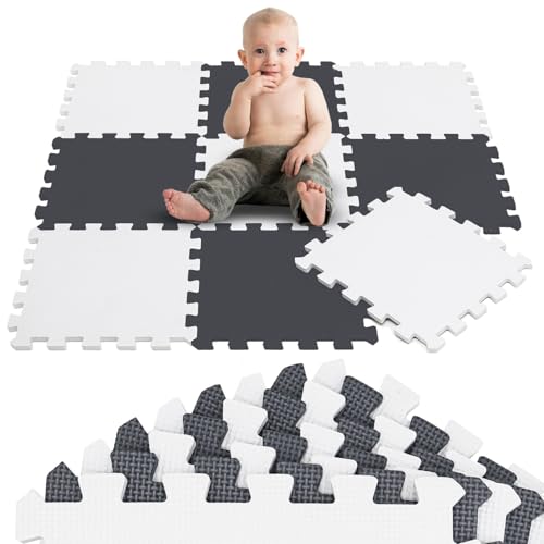 LittleTom 9 Teile Spielmatte Baby Puzzlematte ab Null - 30 x 30 cm Krabbelmatte Bodenmatte Kinder - Puzzle Teppich Kinderzimmer Matte - Outdoor Bodenschutzmatte Spielteppich - EVA Schaumstoff Isomatte LittleTom 9 Teile Spielmatte Baby Puzzlematte ab Null - 30 x 30 cm Krabbelmatte Bodenmatte Kinder - Puzzle Teppich Kinderzimmer Matte - Outdoor Bodenschutzmatte Spielteppich - EVA Schaumstoff Isomatte von LittleTom