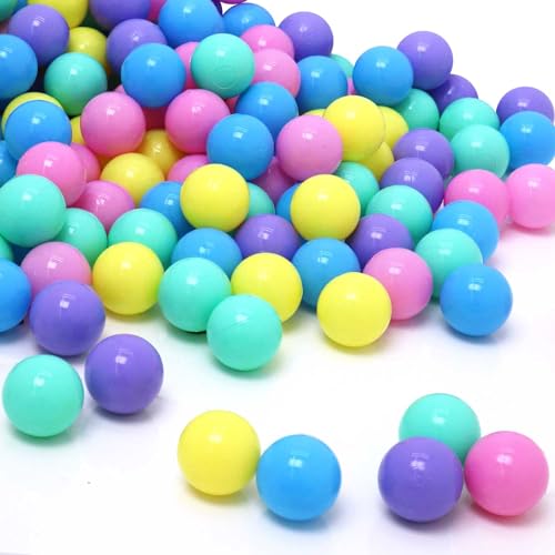 LittleTom Ab Null: 1000 Bunte Bälle für Bällebad Baby Spielbälle 5,5cm - Indoor Outdoor Spielzeug für Spielzelt Spieltunnel Bällebad Kinder Plastikbälle Klein - Babyspielzeug Bällchenbad für Babys von LittleTom