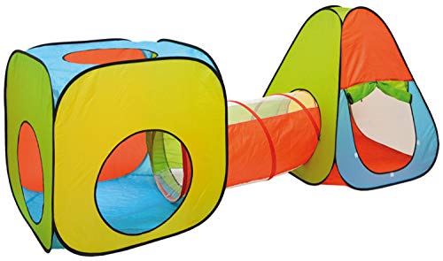 LittleTom Bällebad Kinderzelt für Drinnen & Draußen - 260x90x100 Bällebad Baby Spielecke Wohnzimmer Kinderspielplatz Indoor Spielplatz Zelt Deko Kinderzimmer Spielzeug Bällebad Indoor Spielgeräte von LittleTom