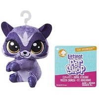 HASBRO E0135EU4 - E0336EU40 Littlest Pet Shop Klammertierchen aus Plüsch Scoot Racoonerson von Littlest Pet Shop