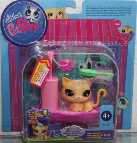 Littlest Pet Shop - Ich Bewege Mich - Magic Motion - #3360 Katze / Kätzchen - Magisches Katzenkörbchen - A5128 - Hasbro von Littlest Pet Shop