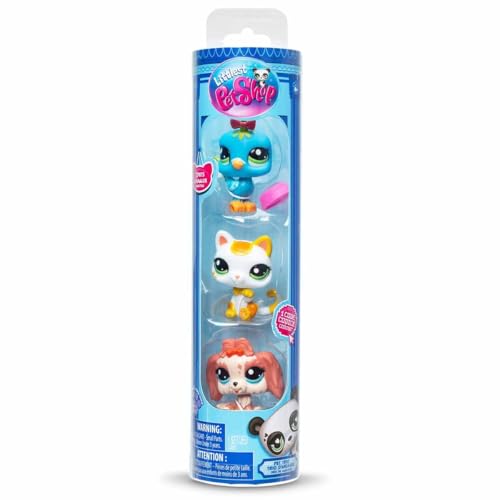 Littlest Pet Shop Minis 3er Set Figuren S1 S00005516 Vogel Katze Hund von Littlest Pet Shop