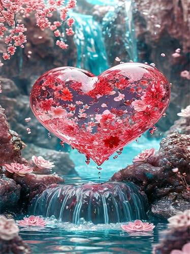 Puzzle 150 Teile EIN Herausforderndes Rätsel Pädagogisches Spielzeug Geschenke Klassische Blumenherz-Wasserfall Puzzles Für Erwachsene,Jigsaw Puzzle für Die Ganze Familie 35x25 cm Puzzle 150 Teile EIN Herausforderndes Rätsel Pädagogisches Spielzeug Geschenke Klassische Blumenherz-Wasserfall Puzzles Für Erwachsene,Jigsaw Puzzle für Die Ganze Familie 35x25 cm von Lituor