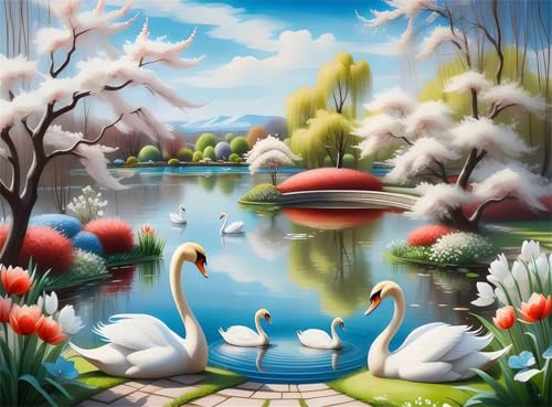 Puzzle 500 Teile EIN Herausforderndes Rätsel Pädagogisches Spielzeug Geschenke Klassische Malerischer See Schwäne Puzzles Für Erwachsene,Jigsaw Puzzle für Die Ganze Familie 52x38 cm Puzzle 500 Teile EIN Herausforderndes Rätsel Pädagogisches Spielzeug Geschenke Klassische Malerischer See Schwäne Puzzles Für Erwachsene,Jigsaw Puzzle für Die Ganze Familie 52x38 cm von Lituor