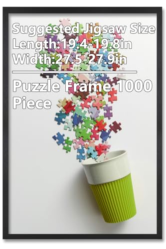 Puzzle 1000 Teile mit Rahmen, 50,8 x 68,6 cm Puzzlerahmen, passen perfekt zusammen, Bierflaschenverschlüsse Puzzles für Erwachsene 1000 Teile, herausfordernde Familienaktivität, tolle Geschenkidee von Lituway