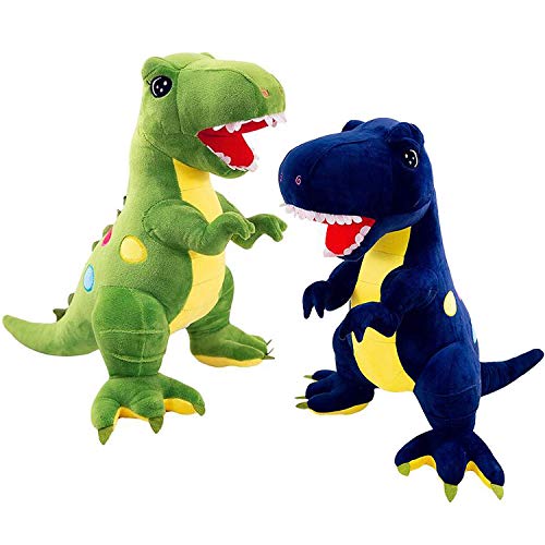 Liuer 2PCS Plüsch Dinosaurier Spielzeug Dino Partytüten Plüschtier Plüsch Tierspielzeug Simulation Tyrannosaurus Dinosaurier für Jungen Mädchen Kinder Mitgebsel Kindergeburtstag Geschenke von Liuer