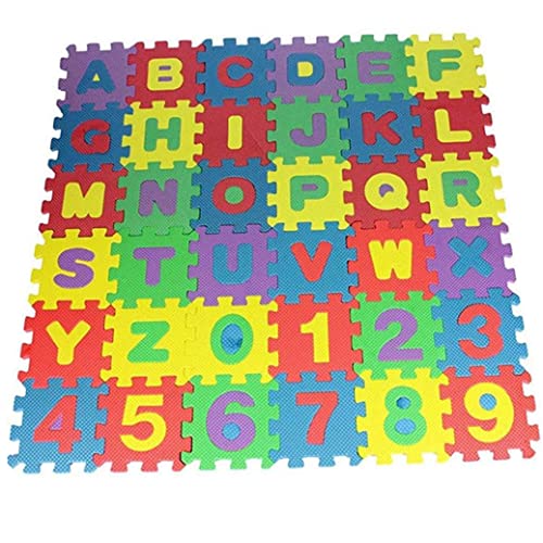 Liummrcy 36pcs DIY Puzzle Spiele Matte Eva Schaum Baby weiche entwickeln Boden pad kriechende Teppiche digital und Buchstaben Spiele für Babys, Spielzeug. von Liummrcy