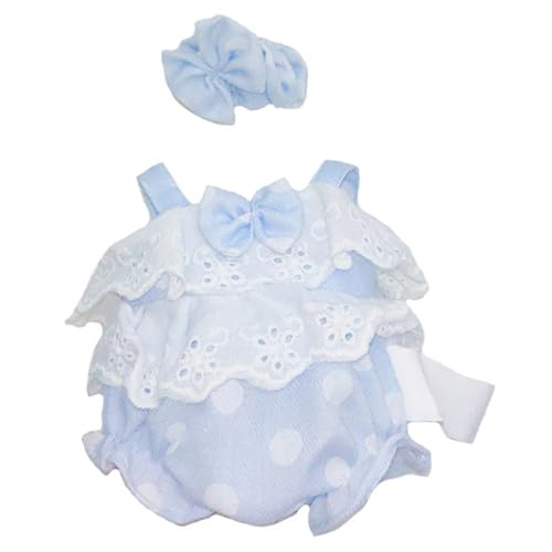 Liummrcy Babypuppen Kleidung für 12x4 -Zoll -Puppen 1 Set DIY niedliche dekorative Puppenkleidung Simulation Winter Herbst Befestigungsband Schlafbabypuppenzubehör, Blau, Spielzeug. von Liummrcy