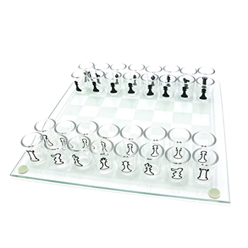 Glasschach -Set mit 32pcs Acrylbecher Schach- und Weinbecherspiel -Schuss -Glas -Schach -Set für Erwachsene, Spielzeug. von Liummrcy