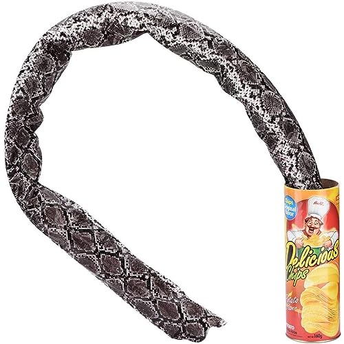 Halloween Gag Toys Praktische Witze, Halloween gruselige Schlange Streich Spielzeug, lustige Kartoffelchipdosen Scary Trick Spring Snake, Spielzeuggeschenk Aprilscherz Tag Halloween Party Supply von Liummrcy