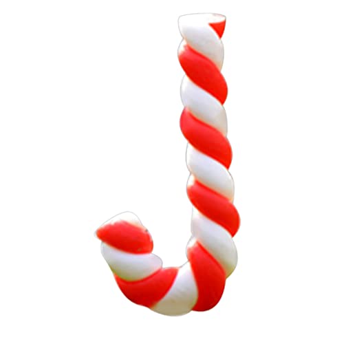 Liummrcy Dollhouse Möbel, Weihnachtsminiatur Candy Canes Dollhouse Mini Santa Claus Stick Ornamente Harz Twisted Micro Landscape Weihnachten Dekoration 2pcs von Liummrcy