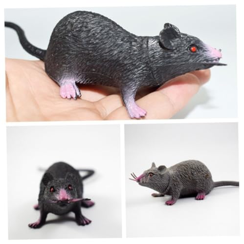 Liummrcy Falsche Ratte, 2PCS Realistische Mäuse Ratte Spielzeug für Halloween -Streichprops gruselige Halloween -Dekoration von Liummrcy