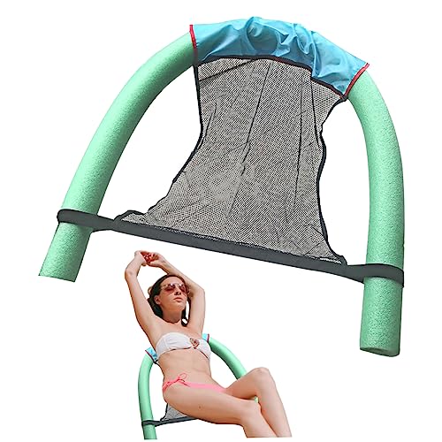 Liummrcy Nudel Schwimmschwimmstuhl 2,56 x 59,06 Zoll Pool Nudel Mesh Stuhl schwimmende Wasser schwimmende Hängematte Schwimmbad Float Stuhl für Sommerpool -Party, Spielzeug. von Liummrcy