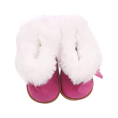 Liummrcy Puppenwinterstiefel Fashion Winter Mini Simulationsschuhe 18 Zoll Dolls Dekor Schneestiefel Multi -Funktion Doll Dekor Accessoire Kinder tun Spielzeug Rosy, Spielzeug. von Liummrcy