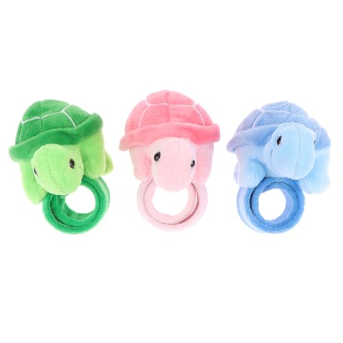 Liummrcy Slap -Bänder 3pcs Plüsch Turtle Tier Slap Armbänder 9 -Zoll niedliche Slap Armband Stofftiere Schildkröte Hugger Spielzeug Geschenke für Kinder Geburtstagsfeier Gefälligkeiten, Spielzeug. von Liummrcy