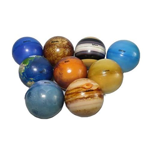 Liummrcy Solarsystem Stress Ball Planeten Weltraum Bildung Spielzeug Anti -Stress -Planeten Bälle 9pcs, Spielzeug. von Liummrcy