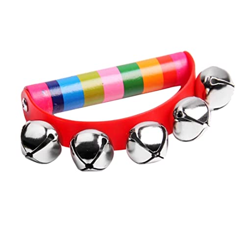 Liummrcy Tamburin Handbell Musikinstrument Rhythmus schütteln kleine Jingle Bell Spielzeug Tool Baby Kind Kind frühe Bildung, Spielzeug. von Liummrcy