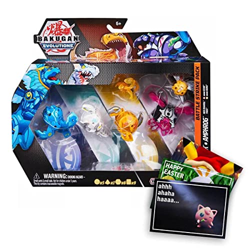 Lively Moments Bakugan Evolutions Bundle/Battle Strike Pack/Neo Trox & Amphrog und Exklusive Gratis Grußkarte von Lively Moments