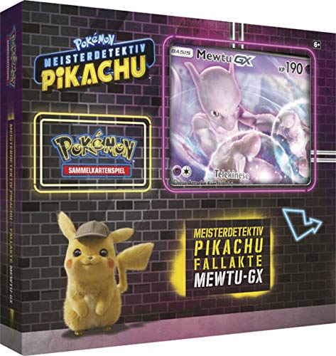 Lively Moments Pokemon Karten Meisterdetektiv Pikachu Fallakte Mewtu - GX Display DE Deutsch Promo Sammelkarten Spielkarten von Lively Moments