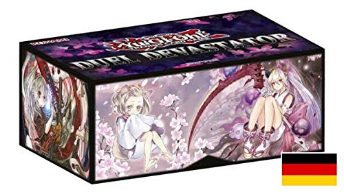 Lively Moments Yu-Gi-Oh! Karten Duel Devastator Box Set - 56 Karten mit 4 Field Center Cards + Aufbewahrungsbox DE Deutsch von Lively Moments