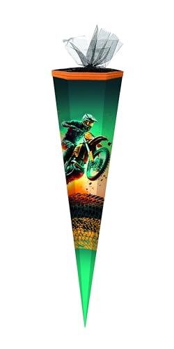 Schultüte / Zuckertüte / 85cm / eckig / "Motocross" von Livepac-Office