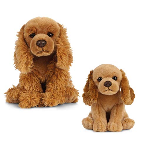 Living Nature AN493 Plush Toys Tier Plüschspielzeug für Hunde und Welpen, Spaniels, Honig, Bundle von Living Nature