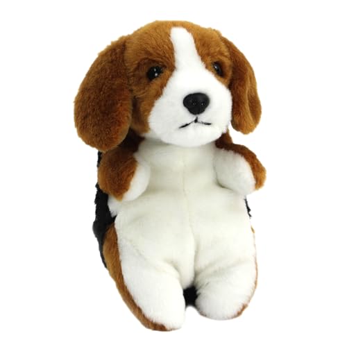 Living Nature Baby Beagle Kuscheltier Plüschtier | Flauschiger und Kuscheliger Hund | Weiches Spielzeuggeschenk für Neugeborene und Babys | Naturli Umweltfreundlich von Keycraft