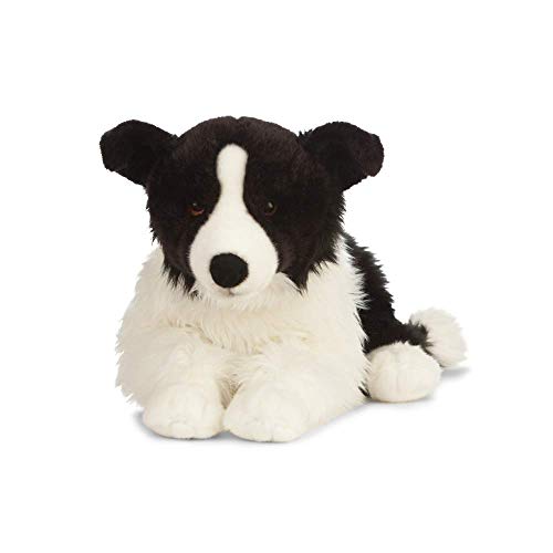 Living Nature Soft Toy - Großes Stofftier Border Collie (60cm), Schwarz / Weiß von Living Nature