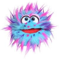 LIVING PUPPETS W882 Quatschköpfe Plops (blau/rosa/lila), 20 cm von Living Puppets