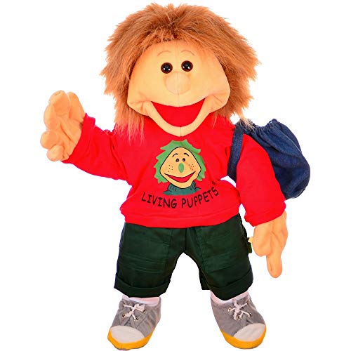 Living Puppets Gro�e Handpuppe Florian mit Badehose Groesse: 65 cm Farbe: rot Lieferumfang: Badehose im Rucksack MA000W230 von Living Puppets