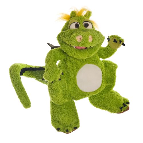 Living Puppets W210 Handpuppe Filippo der Drache 35 cm, grün von Living Puppets