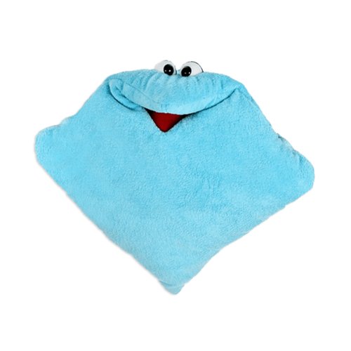 Living Puppets Handpuppe Wunschtraumkuschelmuschelkissen in der Farbe Blau aus Stoff, 40 x 40cm, W238-2 von Living Puppets