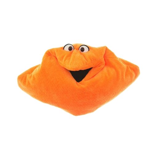 Living Puppets Handpuppe Wunschtraumkuschelmuschelkissen in der Farbe Orange aus Stoff, 40 x 40cm, W236, 1 Stück (1er Pack) von Living Puppets