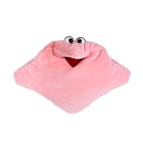 Living Puppets Handpuppe Wunschtraumkuschelmuschelkissen in der Farbe Pink aus Stoff, 40 x 40cm, W237 von Living Puppets