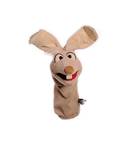 Living Puppets W446 Mampfred Hase Quasselwürmer, Braun 40 cm von Living Puppets