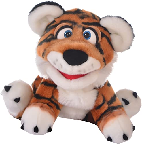 Living Puppets W786 Paco, der Tiger Handpuppen, Mehrfarbig, 35 x 20 x 20 cm von Living Puppets